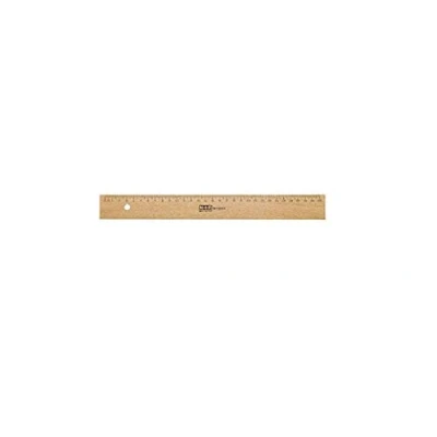 Abbildung von M+R Lineal Holz 50cm Buche Metalleinlage
