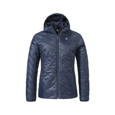 Abbildung von Schöffel Damen Ins Jacket Style Wildkar WMS, wetterfeste, wärmende Outdoorjacke mit 2 Wege Stretch, atmungsaktiver, wasserdichter Anorak verstellbarer Kapuze, black, 44