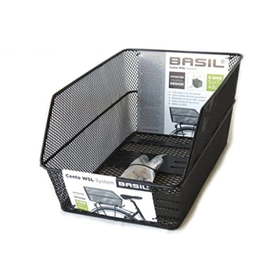 Abbildung von Fahrradkorb Für Gepäckträger Basil Cento WSL 45 X 31 22 Cm Bis 5 Kg Schwarz