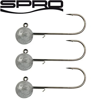 Abbildung von Spro JIGKOPF JIGHEAD HD90 3ER Pack 10, by 3, Silver, N6/0, 5.7