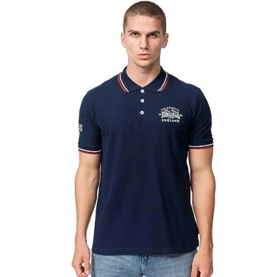 Abbildung von Lonsdale Normale Passform Moyne Poloshirt, Herren, Größe: XXL, Navy red white