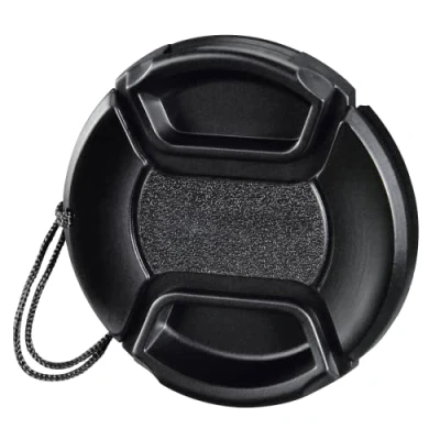 Abbildung von Hama Objektivdeckel 72mm „Smart Snap“ (für Kameras mit 72 mm Objektiv, Halter/Kordel/Band, Objektivschutz, Objektiv Abdeckung, als Ersatz, einfach zu befestigen, zum Klemmen, universal) schwarz