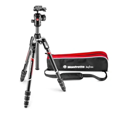 Abbildung von Manfrotto Befree Advanced Reisestativ aus Kohlefaser mit 494 Kugelkopf, Schwarz
