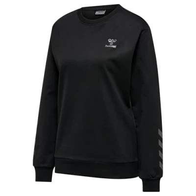 Abbildung von hummel Damen Hmloffgrid Cotton Wo Sweatshirt, Jet Black/Forged Iron, XS EU