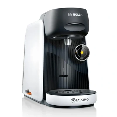 Abbildung von TASSIMO Kapselmaschine TAS164E, One Touch Bedienung, über 70 Getränke, nachhaltig, weiß/schwarz