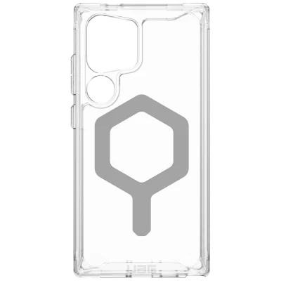Abbildung von Samsung Galaxy S24 Ultra Hülle Kunststoff UAG Hard Case/Backcover Handyhülle Silber Shockproof/Stoßfest