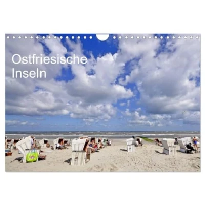 Abbildung von Ostfriesische Inseln (Wandkalender 2025 DIN A4 quer), CALVENDO Monatskalender: Sonne, Strand und Meer