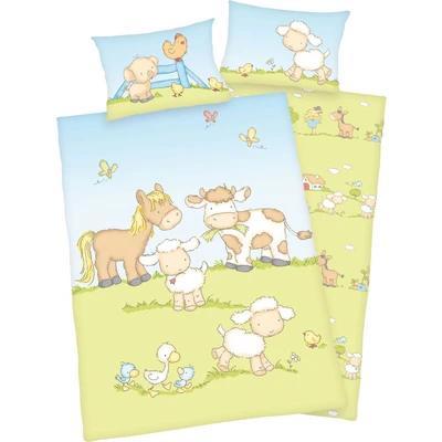 Abbildung von Baby Best Babybettwäsche &quot;Bauernhoftiere&quot;, mit niedlichem Tier Motiv