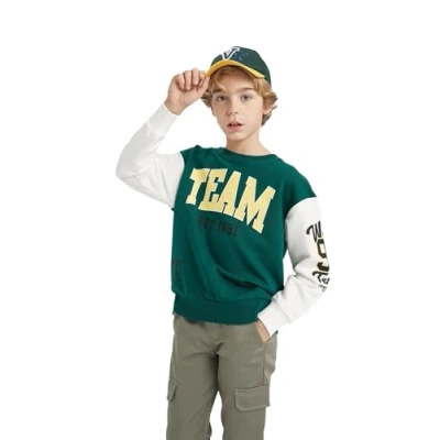 Abbildung von DeFacto Jungen Sweatshirt Bequeme Sweatshirts für Kinder Stylische Pullover und Fleecepullover