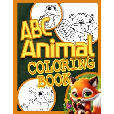 Abbildung von ABC Animal coloring book: Educational and fun with facts about 50 animals from a z for kids
