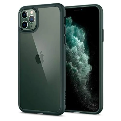 Abbildung von Spigen Ultra Hybrid Hülle Kompatibel mit iPhone 11 Pro Max Midnight Green