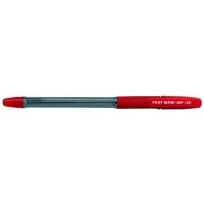 Abbildung von Pilot BPS GP Kugelschreiber gummierter Griff extra breite 1,6 mm Schreibspitze 0,55 Strichbreite 12 Stück rot