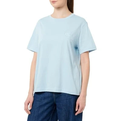 Abbildung von GANT Tonal Shield Tshirt basic, Damen, Größe: Large, Calming blue