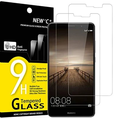Abbildung von NEW&#039;C 2 Stück, Panzer Schutz Glas für Huawei Mate 9, Frei von Kratzern, 9H Härte, HD Displayschutzfolie, 0.33mm Ultra klar, Ultrabeständig