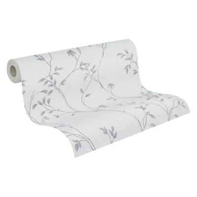 Abbildung von A.S. Création Vliestapete &quot;Pure Elegance Tapete mit Blätterranken Mustertapete Floral Blattmotiv&quot;, matt, Blatt Motiv für Schlafzimmer Küche Wohnzimmer Blätterranke