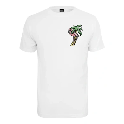 Abbildung von Mister TEE Flamingo Tshirt print, Herren, Größe: Large, White