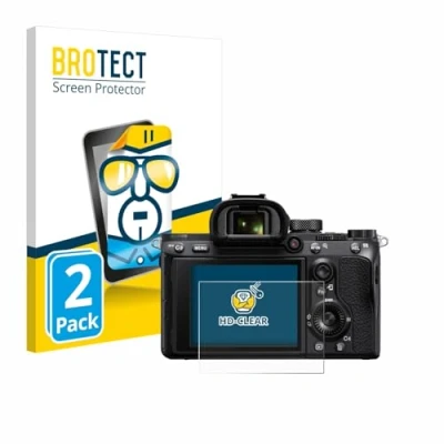 Abbildung von BROTECT (2 Stück Schutzfolie für Sony Alpha 7 III / 7R II 7S Displayschutz Folie Ultra Klar
