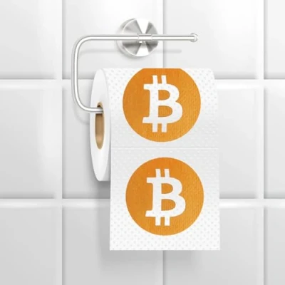 Abbildung von Mad Monkey Toilettenpapier Bitcoin