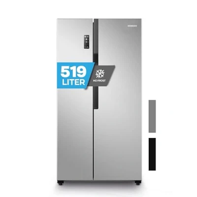Abbildung von Heinrich&#039;s Side by HSBS 3097, 178.6 cm hoch, 91 breit, Kühlgefrierkombination, No Frost Kühlschrank, Multi Airflow System