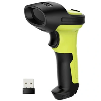 Abbildung von Inateck Wireless Barcode Scanner 2.4 GHz, 35 m Reichweite, Automatisches schnelles und präzises Scannen, 180 Tage Standby Zeit, BCST 60 Schwarz