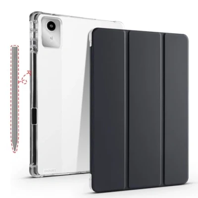 Abbildung von Lemxiee Case für Lenovo Tab M11 2024 hülle,Magnetische Slim Smart Folio PU Schutzhülle [Auto Schlaf/Wach][Kratzfest][mit Stiftschlitz] Leder Hülle Cover Schwarz