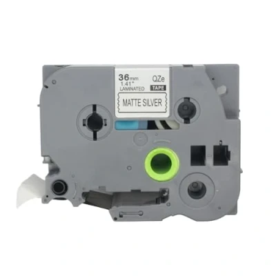 Abbildung von BROVACS 1 Packung Schwarz auf Silber Laminiertes Etikettenband Kompatibel mit Brother P Touch Etikettendrucker TZ 961 TZe 36mm 1/2&quot; OPA4961