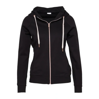 Abbildung von Lascana Natural Shades Sweatjacke, Damen, Größe: 36/38, Black