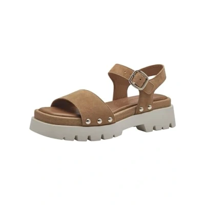 Abbildung von Tamaris Plateausandalette, Damen, Größe: 38, Camel Schuhe