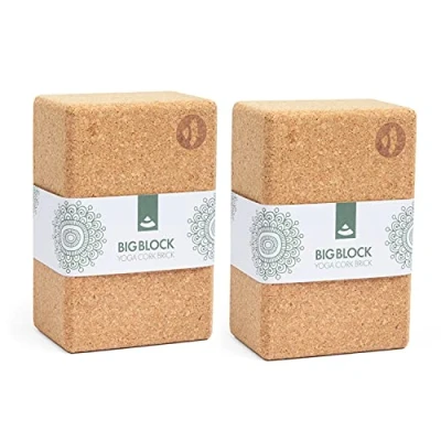 Abbildung von bodhi Yogablock Yoga Kork Brick XXL, BIG BLOCK Set (2 Stück)