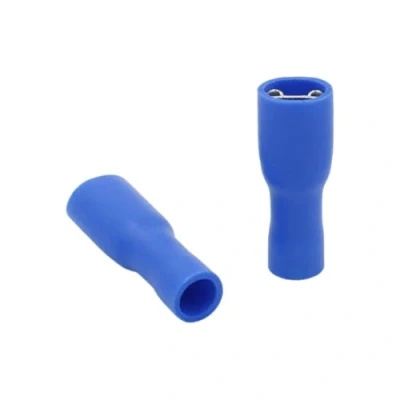 Abbildung von 120 Stück Schnellkupplungsbuchse Vinyl Vollisoliert, FDFD2 250, 6.3 x 0.8mm Kabelschuh, Blau für 1.5 2.5mm² (16 14 AWG)