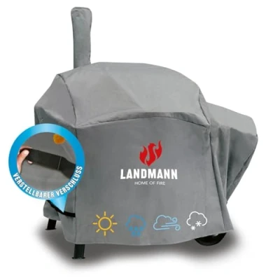 Abbildung von Landmann Premium Wetterschutzhaube Aus robustem Polyestergewebe &amp; Wasserdicht UV beständig, Atmungsaktiv Kältebeständig Geeignet für den Vinson 200 [78 x 130 118 cm]