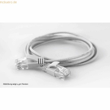 Abbildung von wantecWire Extra dünnes Patchkabel CAT.6 UTP, Länge 10 m, weiß