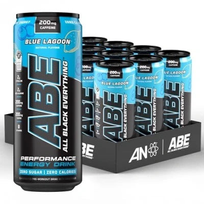 Abbildung von Applied Nutrition ABE Pre Workout Dosen 12 x 330 ml Blue Lagoon Zuckerfreies Energiegetränk mit Koffein