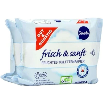 Abbildung von GUT&amp;GÜNSTIG Feuchtes Toilettenpapier frisch &amp; sanft 1 lagig