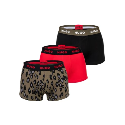 Abbildung von HUGO Trunk Triplet Design 3 PACK Panties, Herren, Größe: Large, Open miscellaneous