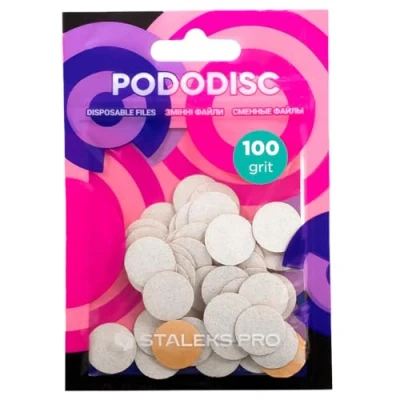 Abbildung von Eiweißaustauschkappen STALEKS PRO PODODISC S 100 grit (50 Stück)