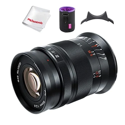 Abbildung von 7artisans 60mm F2.8 II APS C Format Makro Objektiv, Kompatibel mit Sony E Mount Kameras A5000 A5100 A6000 A6100 A6300 A6400 A6500 A6600