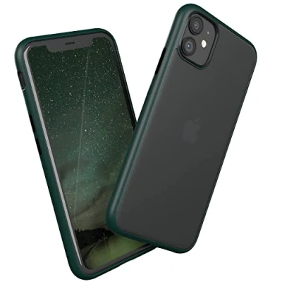 Abbildung von EAZY CASE Ultra Schutz Outdoor Hülle kompatibel mit iPhone 11, hochwertige Schutzhülle Aufprallschutz, Stoßfest und Kratzfest, dünne Handyhülle Kameraschutz, Nacht Grün