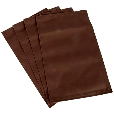 Abbildung von Platzset Tischset Platzdeckchen 4 Stück ca. 46 x 36 cm aus Baumwolle Viele Farben (Dunkelbraun)