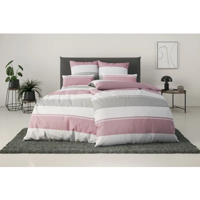 Abbildung von Home affaire Bettwäsche &quot;YONNE&quot;, (2 tlg.), in frischen Farben, gestreifte Bettwäsche, ab Gr. 135x200 cm