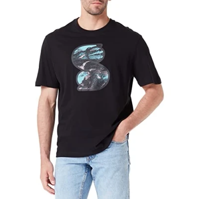 Abbildung von s.Oliver Herren 2129862 T Shirt, Kurzarm, 99D2_Black, S