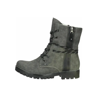 Abbildung von Rieker Snowboot/Winterstiefel smoke/schwarz, Damen, Größe: 38, Smoke/schwarz Schuhe
