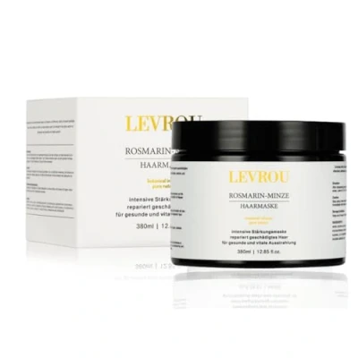 Abbildung von Levrou® Rosmarin Minze Haarmaske für sehr trockenes Haar Haarwachstum beschleunigen Haarkur extrem geschädigtes Haarpflege kaputtes glänzende und geschmeidige Haare