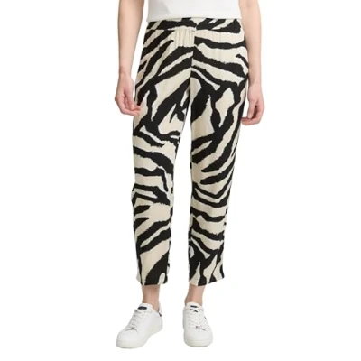 Abbildung von TOM Tailor Loose FIT Stoffhose, Damen, Größe: 46x28, Beige