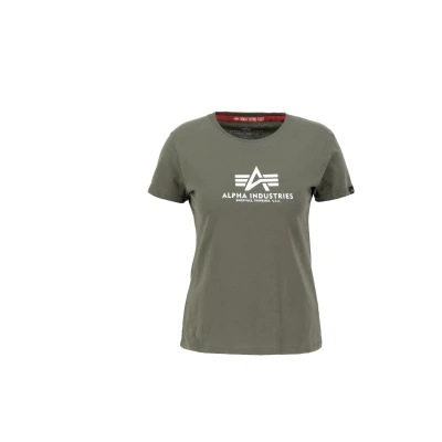 Abbildung von Alpha Industries NEW Tshirt print, Damen, Größe: Medium, Dark olive