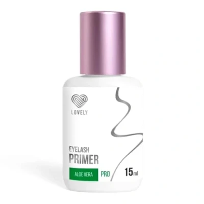 Abbildung von Wimpernverlängerung Primer zur Vorbehandlung für die Applikation Wimpern Extension Haftvermittler LOVELY 15ml, Aloe Vera