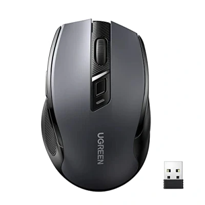 Abbildung von UGREEN Kabellos Funk Optische USB Funkmaus 2,4 GHz 4000 DPI Maus (USB, 2400 dpi, Signalreichweite : bis zu 15 m)