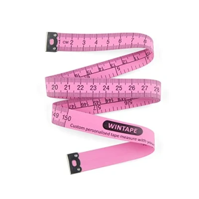 Abbildung von WINTAPE Schneidermaßband/Maßband Körper/Masband körpermaße/Körpermaßband, 150cm Maßband (Rosa)