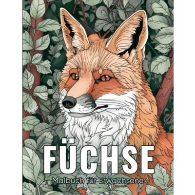 Abbildung von Füchse Malbuch für Erwachsene: 50 Wunderschöne und Entspannende Fuchs Designs zur Stressbewältigung Kreativen Entfaltung ( Tiere Erwachsene )