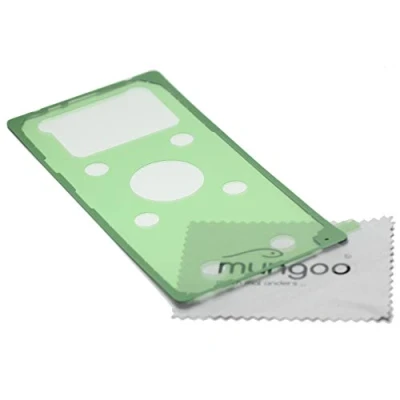 Abbildung von Klebefilm Akkudeckel für Samsung Original Galaxy Note 9 (N960F) Dichtung Kleber Adhesive mit mungoo Displayputztuch